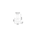 Ideal Lux pendant luminaire FRAME adjustable IP20, black
