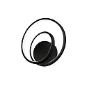 LED Wandleuchte OZ ON-OFF, IP20, Ø 29cm, CRi >90, schaltbar, 28W 3000K, schwarz