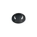 LED Boden-Einbauleuchte WAY 2, IP67 IK10, rund, Ø 5cm, Lichtaustritt 2-seitig, inkl. G9 LED, begehbar, schwarz, 1.7W 3000K
