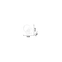 Ideal Lux LED Deckenleuchte FRAME, 40W, 3000K, 2800lm, IP20, schwarz