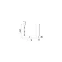 pendant luminaire OFFICE adjustable IP20, black