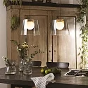 Pendant luminaire FADE with glass diffuser and coulour grade, incl. G9 3W 3000K 300lm