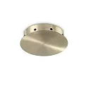Deckenbaldachin MAGNETICO, 8-fach, magnetische Blende, rund, Ø 15cm / H 3.5cm, messing