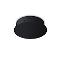 Deckenbaldachin MAGNETICO, 8-fach, magnetische Blende, rund, Ø 15cm / H 3.5cm, schwarz