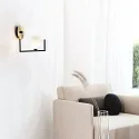 Ideal Lux wall luminaire BIRDS AP1 1 flame G9 IP20, black matt 