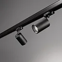 Ideal Lux 3-Phasen Schienenstrahler BYTE TRACK, inkl. GU10 LED 7W 3000K 540lm 50° CRi>90 (schaltbar), dreh- und neigbar, schwarz
