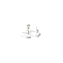 Ideal Lux pendant luminaire EQUINOXE SP8 8 flames G4 IP20, brass
