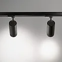 Ideal Lux LED 3-Phasen-Schienenstrahler EOS 15W, fokussierbar 20-55°, CRi >90, schaltbar, 15W 3000K 1300lm, schwarz