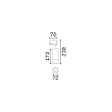 Ideal Lux LED 3-Phasen Strahler EOS 25W, fokussierbar 20-55°, CRi >90, verstellbar, schaltbar, 25W 3000K 2070lm, schwarz