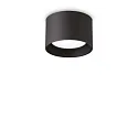 Deckenleuchte SPIKE, IP20, rund, Ø 10cm, inkl. GX53 LED 9W 3000K 910lm 110°, on-off (max. 15W), schwarz