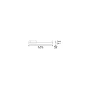 Ideal Lux LED 3-Phasen Linearleuchte DISPLAY UGR ON-OFF 53,5cm, 70°, 14W, 3000K, 1750lm, IP20, weiß
