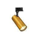 LED 3-Phasen-Schienenstrahler FOX 25W BIG ON-OFF, CRI 80, schaltbar, verstellbar, 3000K 2460lm 35°, messing