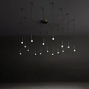 Ideal Lux pendant luminaire LUCCIOLA SP16 LED 16 flames IP20, brass