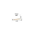 Ideal Lux pendant luminaire CRAFT SP LED IP20, wood