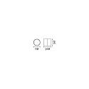 Ideal Lux outdoor wall luminaire OMEGA round IP54, coffee brown