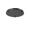 Baldachin, rund, Ø 30cm, 3-fach, schwarz