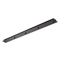 Baldachin LINEAR STANDARD, eckig, 120cm, 5-fach, Überstand-Blende, schwarz