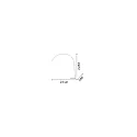 Ideal Lux floor lamp DORSALE E27 IP20, chrome