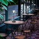 Ideal Lux Outdoor LED Akku Tischleuchte LOLITA TL, IP54, 7W, 3000K, 200lm, schwarz