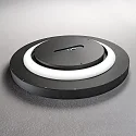 Ideal Lux LED Deckenleuchte FLY PL D60, 87°, 53W, 3000K, 7200lm, IP40, schwarz