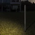 Ideal Lux Outdoor LED Stehleuchte JEDI PT, IP65, mit Erdspieß (abnehmbar), schaltbar, Höhe 160.5cm, 25W 3000K 1060lm, CRi >90, schwarz