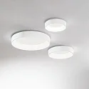 Ideal Lux LED Deckenleuchte ZIGGY PL D30, Ø 27,7 cm, IP20, 22W, 3000K, 2300lm, weiß