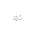 LED Deckenleuchte ZIGGY PL D60, Ø 59,5 cm, IP20, 42W, 3000K, 5500lm, weiß
