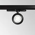 3-phase spot POV TRACK LED round, with adapter LED IP20, black