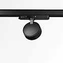 3-phase spot POV TRACK LED round, with adapter LED IP20, black