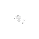 Ideal Lux 3-phase spot POV TRACK LED round, with adapter LED IP20, white