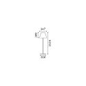 Ideal Lux Outdoor Standleuchte ARCADIA, E27, IP44 anthrazit