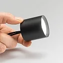 Ideal Lux LED Aufbau-Downlight NITRO D04 ROUND DOB, IP20, Ø 4cm, CRi >90, dimmbar, starr, 4W 3000K 220lm 40°, schwarz