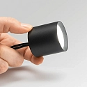 Ideal Lux LED Aufbau-Downlight NITRO D04 ROUND DOB, IP20, Ø 4cm, CRi >90, dimmbar, starr, 4W 3000K 220lm 40°, schwarz