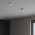 Ideal Lux LED Aufbau-Downlight NITRO D04 ROUND DOB, IP20, Ø 4cm, CRi >90, dimmbar, starr, 4W 3000K 220lm 40°, weiß