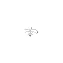 Ideal Lux Einbau-Baldachin ROUND RECESSED, rund, Ø 4.5cm, 1-fach, mit Einbaufedern, weiß