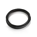 Kabel, gerade, Ø 5mm, 10 Meter, ummantelt, FEPT-Textil schwarz  (CAVO TESSUTO)