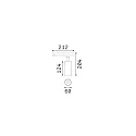 3-phase spot FOX 15W MEDIUM / DALI 930 DALI controllable, adjustable IP20