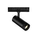 LED 3-Phasen-Schienenstrahler EOS 15W, fokussierbar 20-55°, CRi >90, dimmbar DALI, 15W 3000K 1300lm, schwarz