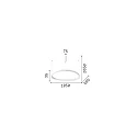 pendant luminaire GEMINI SP LED IP20, white