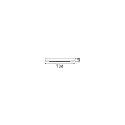 canopy LINEAR ALL IN 4-fold, square, with cover, white matt