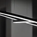 pendant luminaire ORACLE SLIM SP LED round, DALI controllable IP20, black dimmable