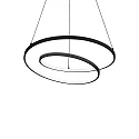 LED Pendelleuchte OZ D60 ON-OFF, IP20, Ø 60cm, CRi >90, DALI dimmbar, 48W 3000K, schwarz