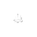 pendant luminaire GEMINI 61 DALI controllable IP20, white dimmable