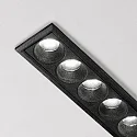 Ideal Lux LED Einbau-Deckenstrahler LIKA FI SLIM, IP20, 12.2cm, 6-flammig, CRi >90, UGR<19, on-off, 10W 3000K 860lm 32°, schwarz