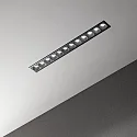 Ideal Lux LED Einbau-Deckenstrahler LIKA SLIM, IP20, eckig, 23.6cm, 12-flammig, CRi >90, UGR<19, on-off, 20W 3000K 1720lm 32°, schwarz