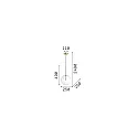 Ideal Lux pendant luminaire EQUINOXE SP1 1 flame G4 IP20, chrome