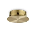 Deckenbaldachin MAGNETICO, 6-fach, magnetische Blende, rund, Ø 12.5cm / H 4cm, messing