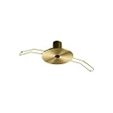 Einbau-Baldachin ROUND RECESSED, rund, Ø 4.5cm, 1-fach, mit Einbaufedern, messing