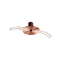 Einbau-Baldachin ROUND RECESSED, rund, Ø 4.5cm, 1-fach, mit Einbaufedern, kupfer