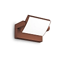 outdoor wall luminaire SWIPE AP tiltable, with diffuser IP54, coffee brown 